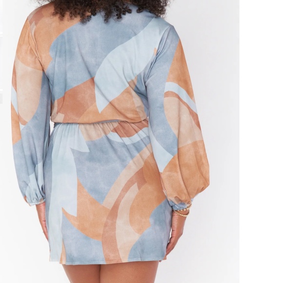 Show Me Your MuMu Patsy Mini Dress in Retro Absract sz xs NWT - Picture 5 of 5